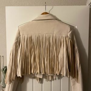 Fringe suede jacket